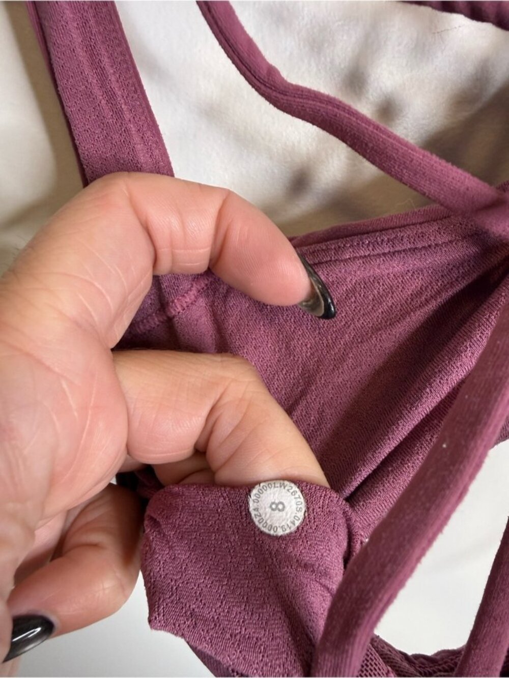 Lululemon free to be bra purple red burgundy size 8 - Picture 5 of 5